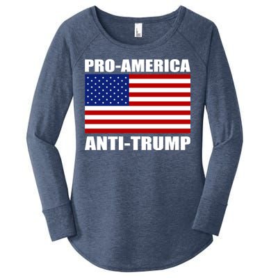 Pro America Anti Trump Women's Perfect Tri Tunic Long Sleeve Shirt