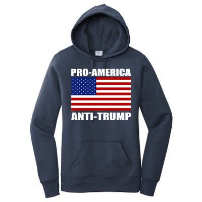 Pro America Anti Trump Women's Pullover Hoodie