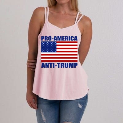 Pro America Anti Trump Women's Strappy Tank