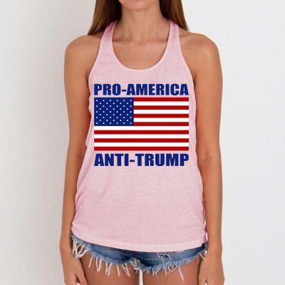 Pro America Anti Trump Women's Knotted Racerback Tank