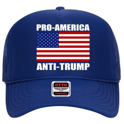 Pro America Anti Trump High Crown Mesh Back Trucker Hat