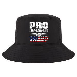 Pro Life God Gun And Trump Cool Comfort Performance Bucket Hat