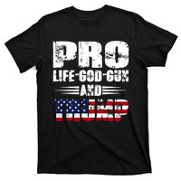 Pro Life God Gun And Trump T-Shirt