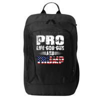 Pro Life God Gun And Trump City Backpack