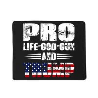 Pro Life God Gun And Trump Mousepad