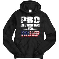 Pro Life God Gun And Trump Tie Dye Hoodie