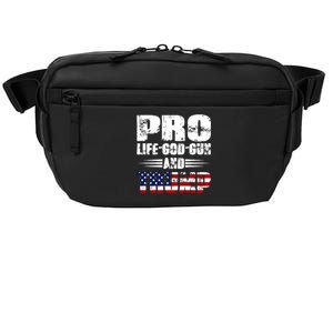 Pro Life God Gun And Trump Crossbody Pack