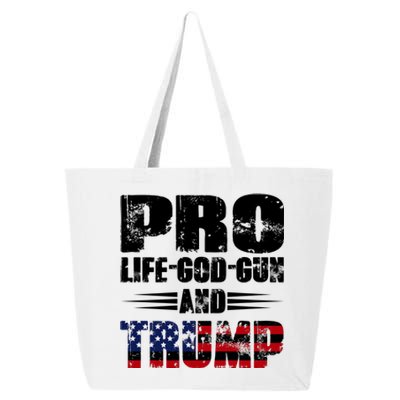 Pro Life God Gun And Trump 25L Jumbo Tote