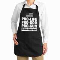 Pro-Life Pro-God Pro-Gun Pro-Trump Apron