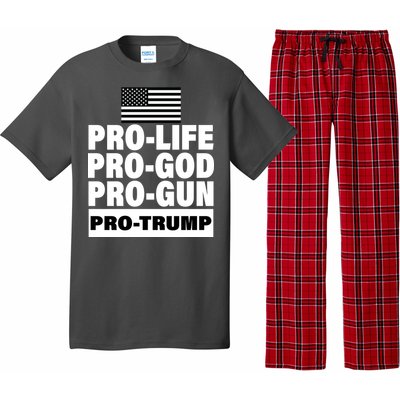 Pro-Life Pro-God Pro-Gun Pro-Trump Pajama Set