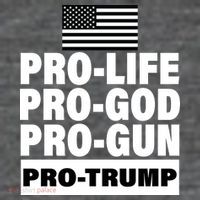 Pro-Life Pro-God Pro-Gun Pro-Trump Tank Top