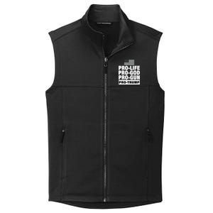 Pro-Life Pro-God Pro-Gun Pro-Trump Collective Smooth Fleece Vest