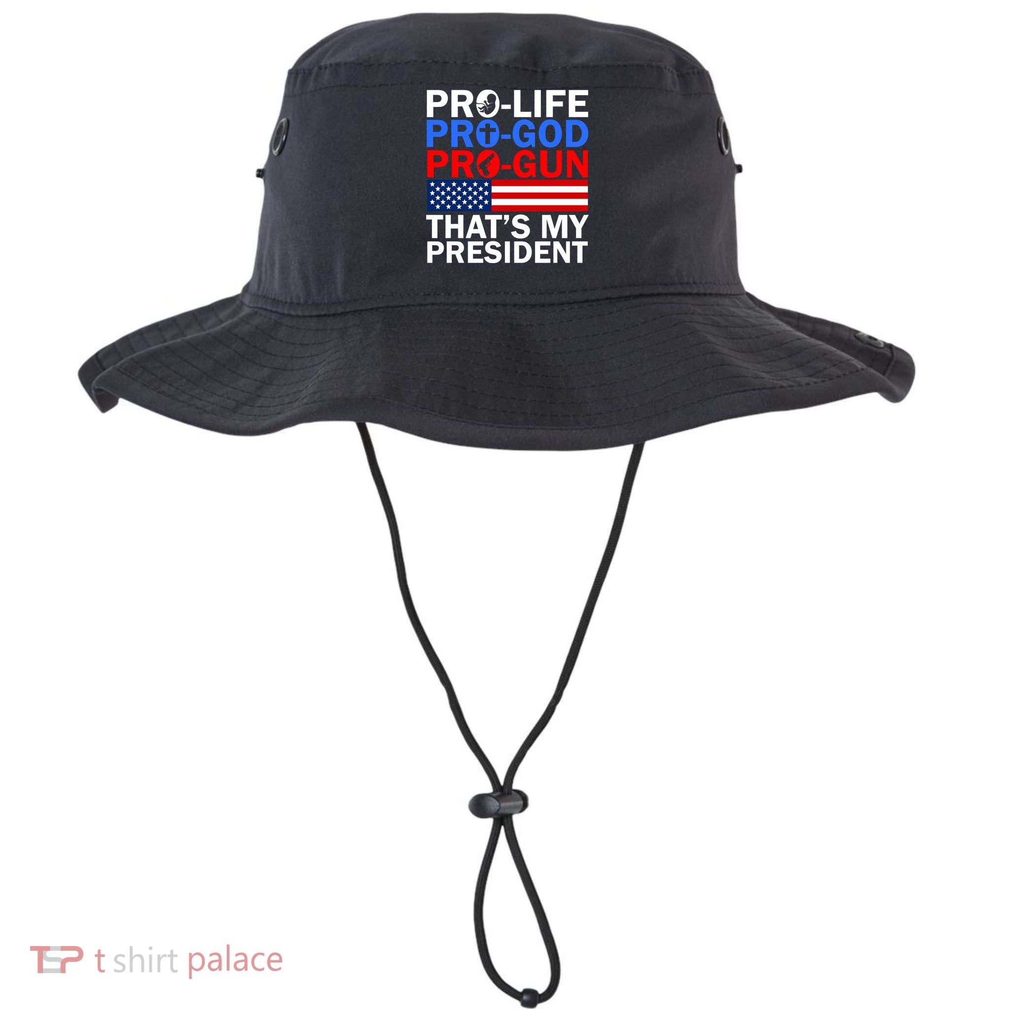Pro-Life Pro-God Pro-Gun That's My President Bucket Hat