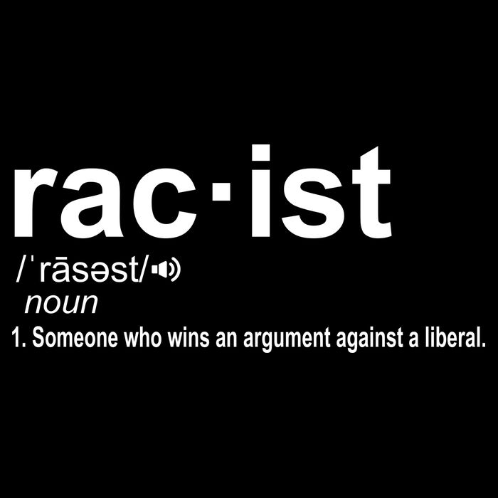 Pro Republican Funny The Liberal Racist Definition Impact Tech Backpack