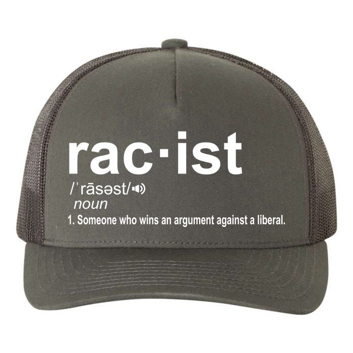 Pro Republican Funny The Liberal Racist Definition Yupoong Adult 5-Panel Trucker Hat