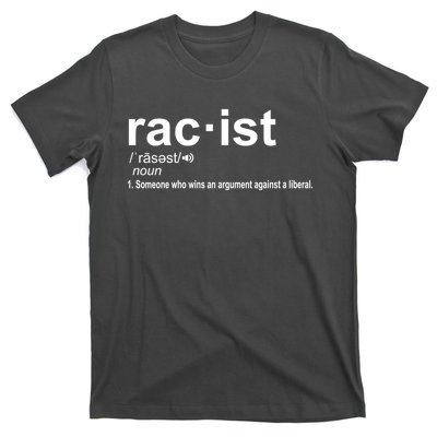 Pro Republican Funny The Liberal Racist Definition T-Shirt