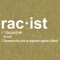 Pro Republican Funny The Liberal Racist Definition Garment-Dyed Women's Muscle Tee