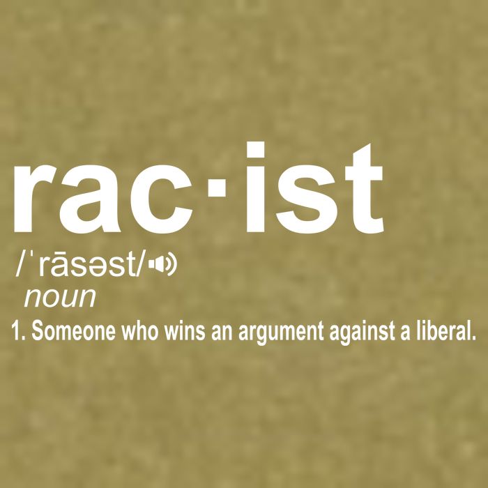 Pro Republican Funny The Liberal Racist Definition Garment-Dyed Women's Muscle Tee