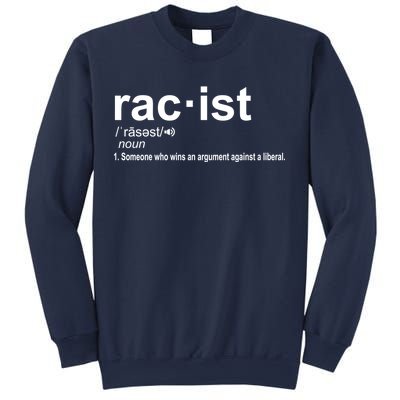 Pro Republican Funny The Liberal Racist Definition Sweatshirt