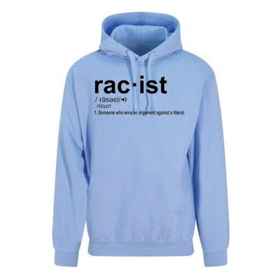 Pro Republican Funny The Liberal Racist Definition Unisex Surf Hoodie