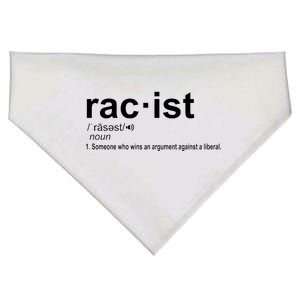 Pro Republican Funny The Liberal Racist Definition USA-Made Doggie Bandana