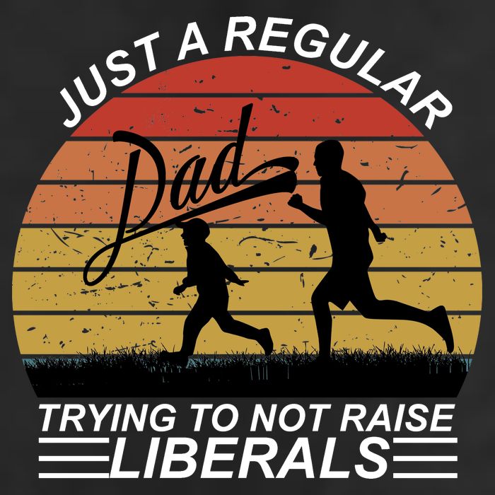 Pro Republican Just A Regular Dad Trying Not To Raise Liberals Garment-Dyed Fleece Hoodie