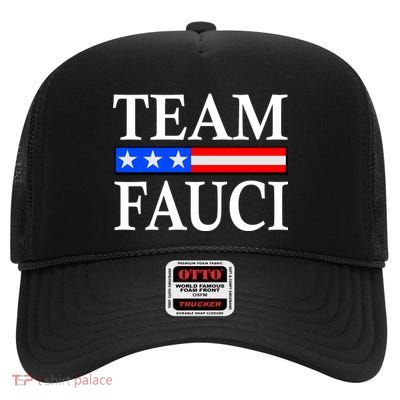 Pro Team Dr Fauci USA Flag High Crown Mesh Back Trucker Hat