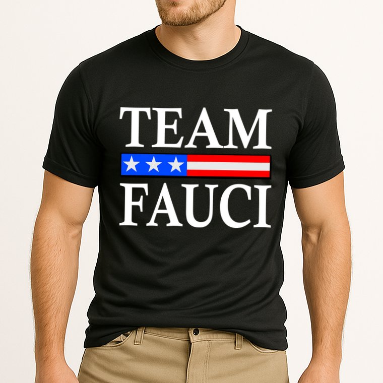 Pro Team Dr Fauci USA Flag Cooling Performance Crew T-Shirt