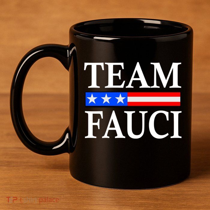 Pro Team Dr Fauci USA Flag 11oz C Handle Ceramic Mug
