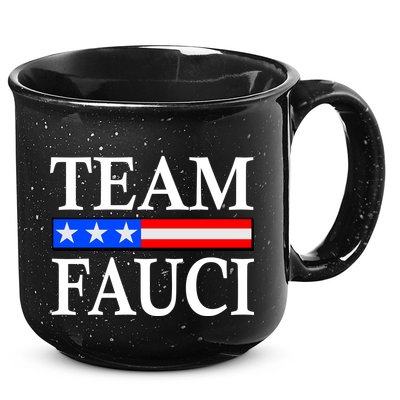 Pro Team Dr Fauci USA Flag 15oz Campfire Ceramic Mug