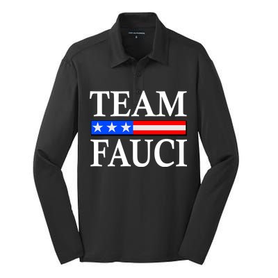 Pro Team Dr Fauci USA Flag Silk Touch Performance Long Sleeve Polo