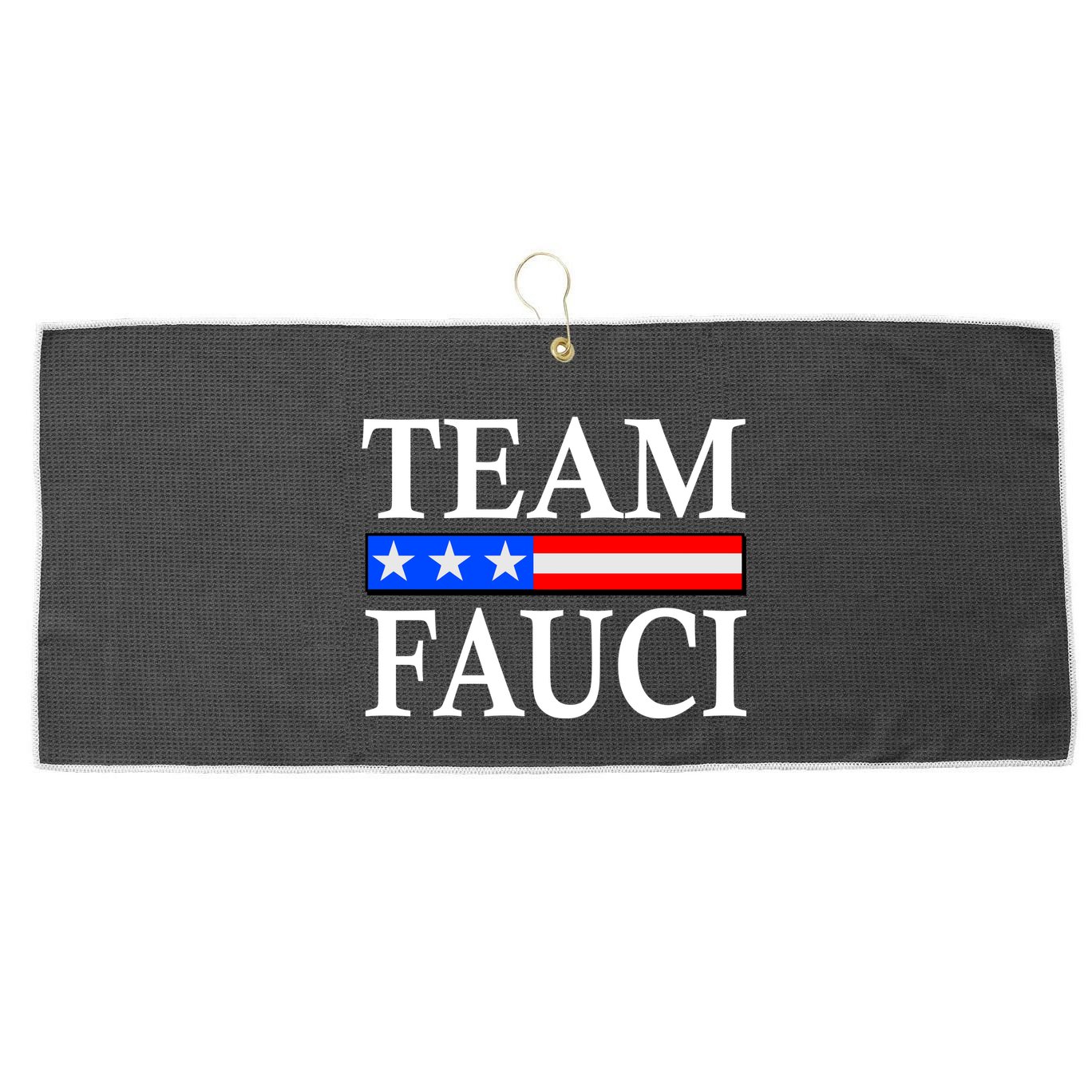 Pro Team Dr Fauci USA Flag Large Microfiber Waffle Golf Towel