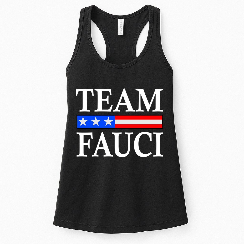 Pro Team Dr Fauci USA Flag Womens Tank Top