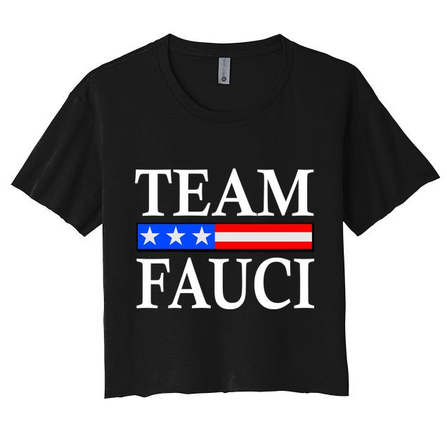 Pro Team Dr Fauci USA Flag Crop Top