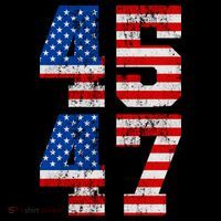 Pro Trump Election 2024 Vintage 45 47 USA Flag Womens T-Shirt