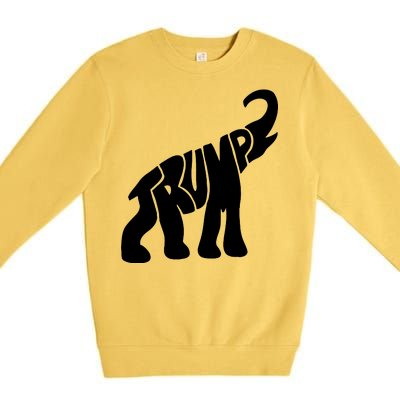 Pro Trump Elephant Premium Crewneck Sweatshirt