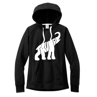 Pro Trump Elephant Women's Fleece Hoodie