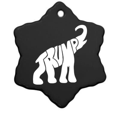 Pro Trump Elephant Ceramic Star Ornament