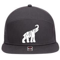 Pro Trump Elephant 7 Panel Mesh Trucker Snapback Hat