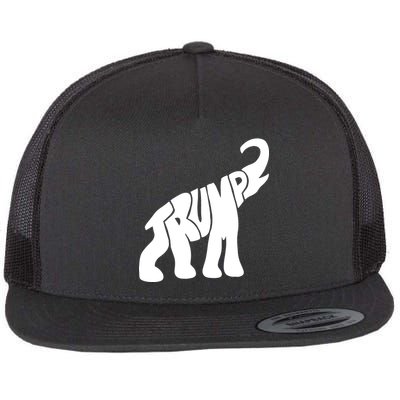 Pro Trump Elephant Flat Bill Trucker Hat