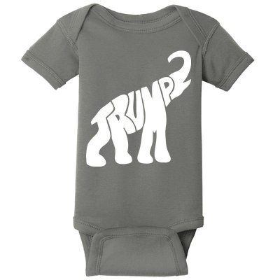 Pro Trump Elephant Baby Bodysuit