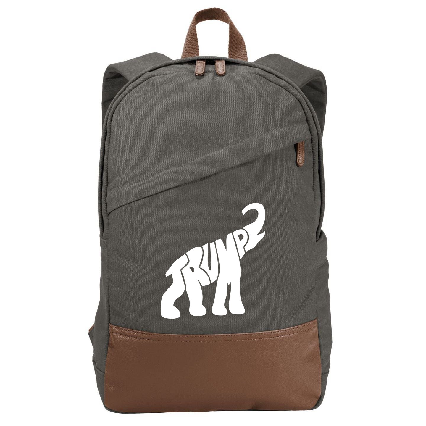 Pro Trump Elephant Cotton Canvas Backpack