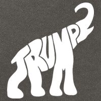 Pro Trump Elephant Cotton Canvas Backpack