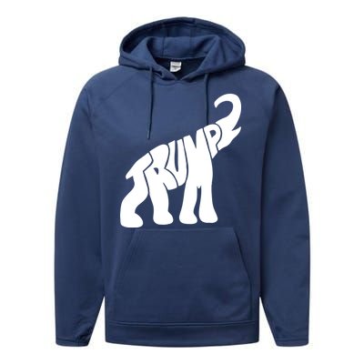 Pro Trump Elephant Performance Fleece Hoodie