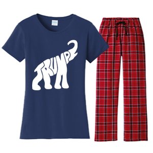 Pro Trump Elephant Women's Flannel Pajama Set