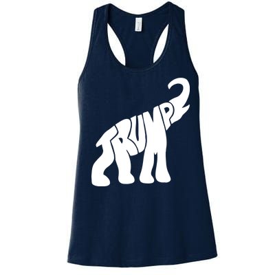 Pro Trump Elephant Women's Racerback Tank