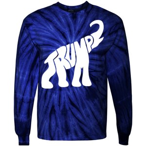 Pro Trump Elephant Tie-Dye Long Sleeve Shirt