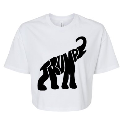 Pro Trump Elephant Bella+Canvas Jersey Crop Tee