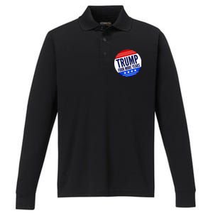 Pro Trump Four More Years Performance Long Sleeve Polo