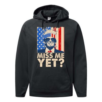 Pro Trump Miss Me Yet! Performance Fleece Hoodie